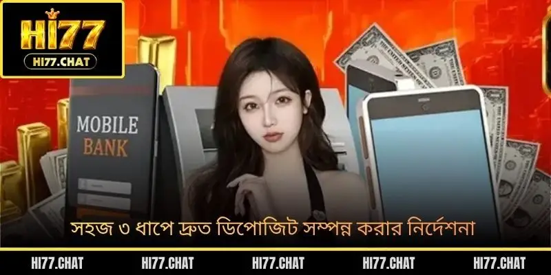 সহজ ৩ ধাপে দ্রুত ডিপোজিট সম্পন্ন করার নির্দেশনা